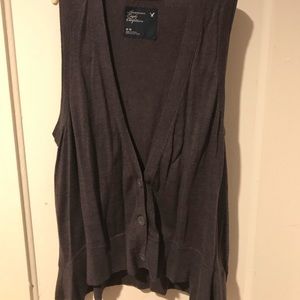 American eagle grey button down